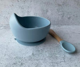 Personalized Silicone baby bowl and spoon set-Please note in this set, only the spoon is personalised.
Personalized silicone baby bowl with matching engraved name spoon set
-Bijou Bubs